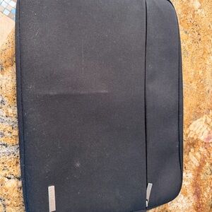 Black Laptop Sleeve with Minimal Silver Accents